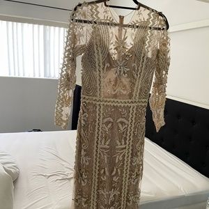 PatBo hand beaded maxi Gown